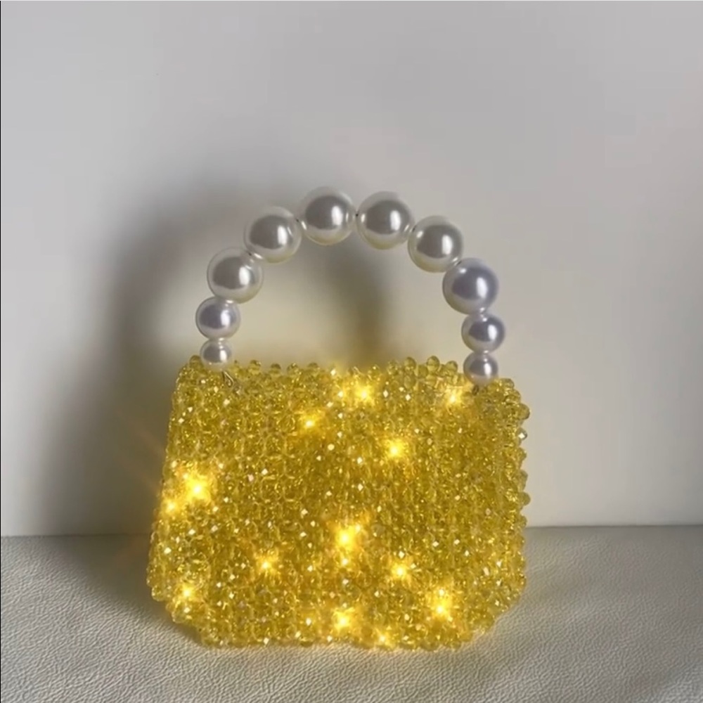 Mini crystals bead bag